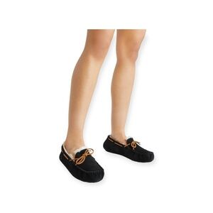 UGG ✪ Dakota Shearling Lined Suede Indoor / Outdoor Slipper ✪ Black ✪ 9M